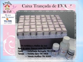 caja trenzada en goma eva